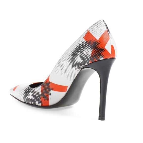 Prada Rare Graffiti Eye Pointy Toe Pumps Shoes in size EU 40 / US 10 - Picture 4 of 12